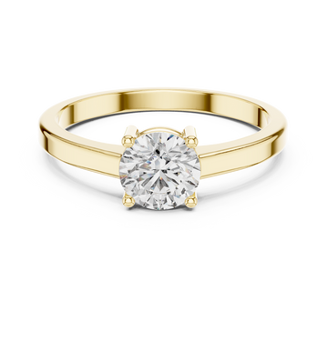 0.8 ct Round Diamond Solitaire Lab Grown Diamond Ring