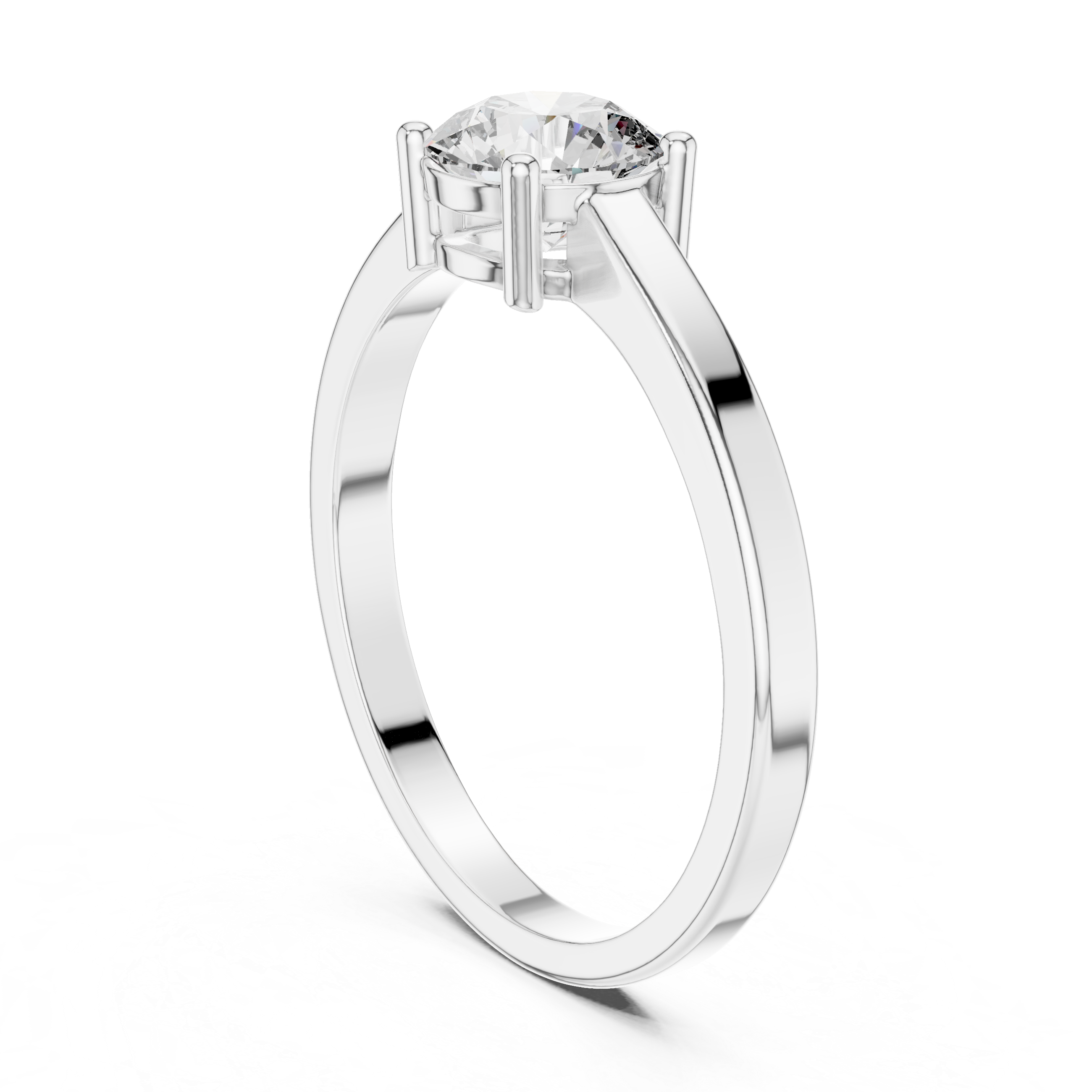 0.8 ct Round Diamond Solitaire Lab Grown Diamond Ring