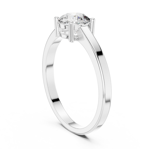 0.8 ct Round Diamond Solitaire Lab Grown Diamond Ring