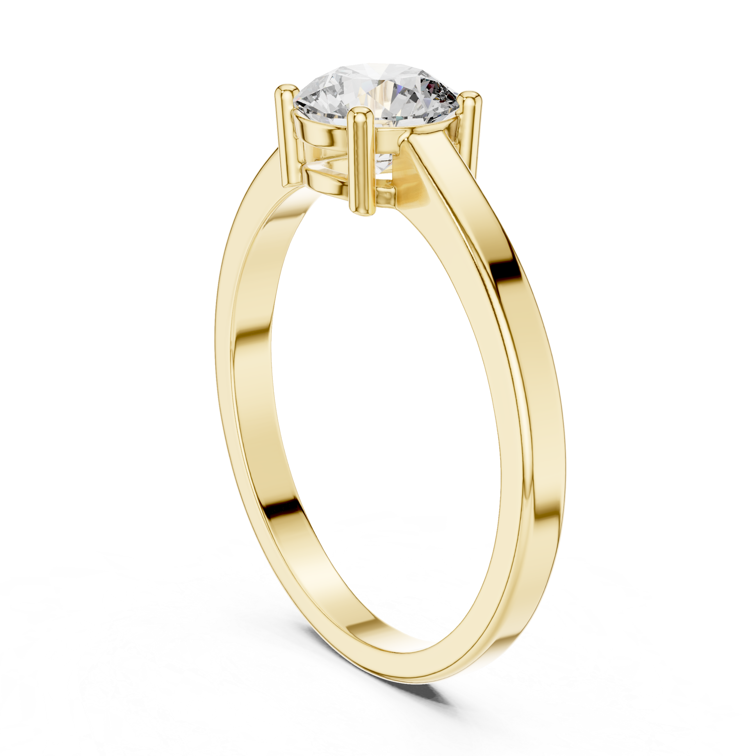 0.8 ct Round Diamond Solitaire Lab Grown Diamond Ring