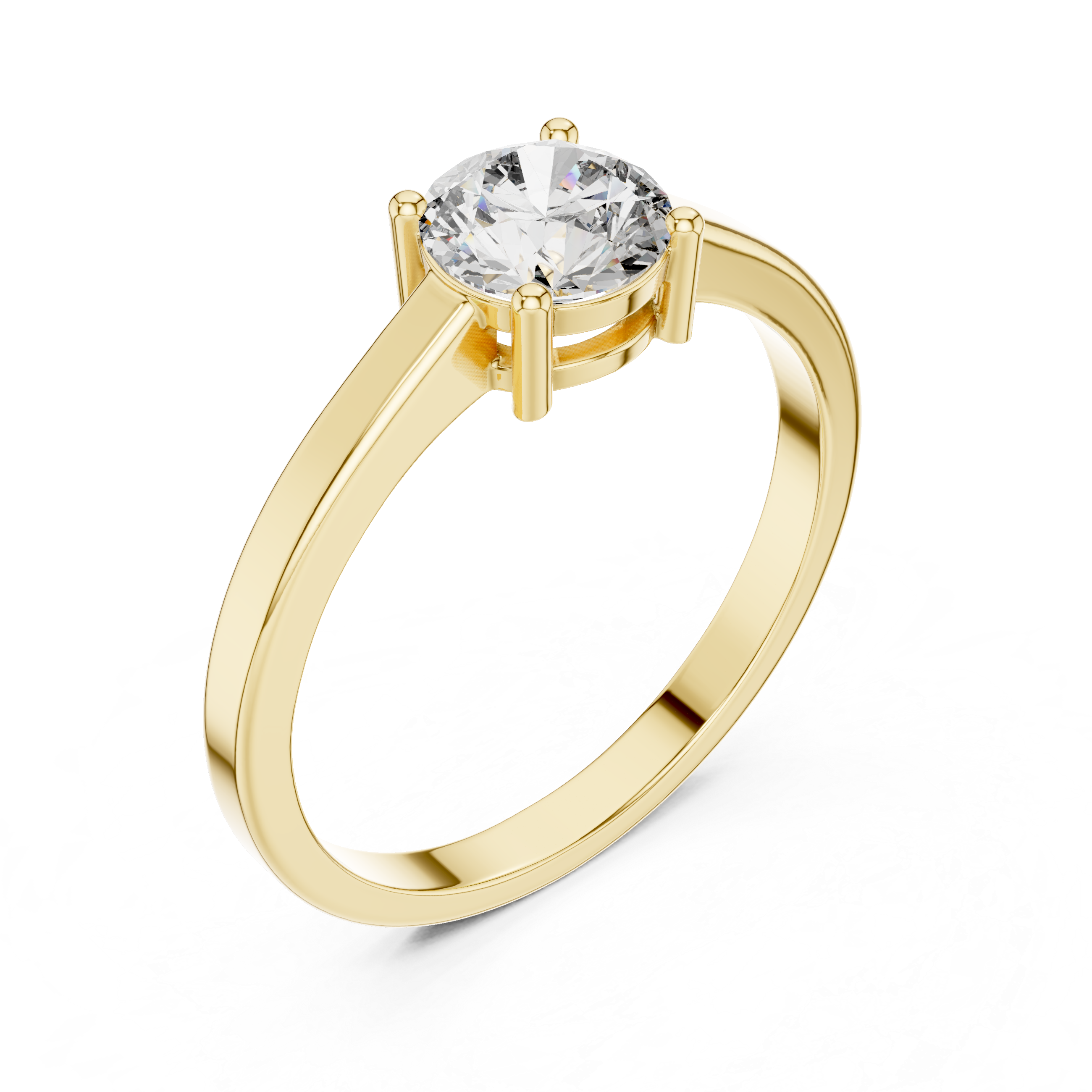 0.8 ct Round Diamond Solitaire Lab Grown Diamond Ring