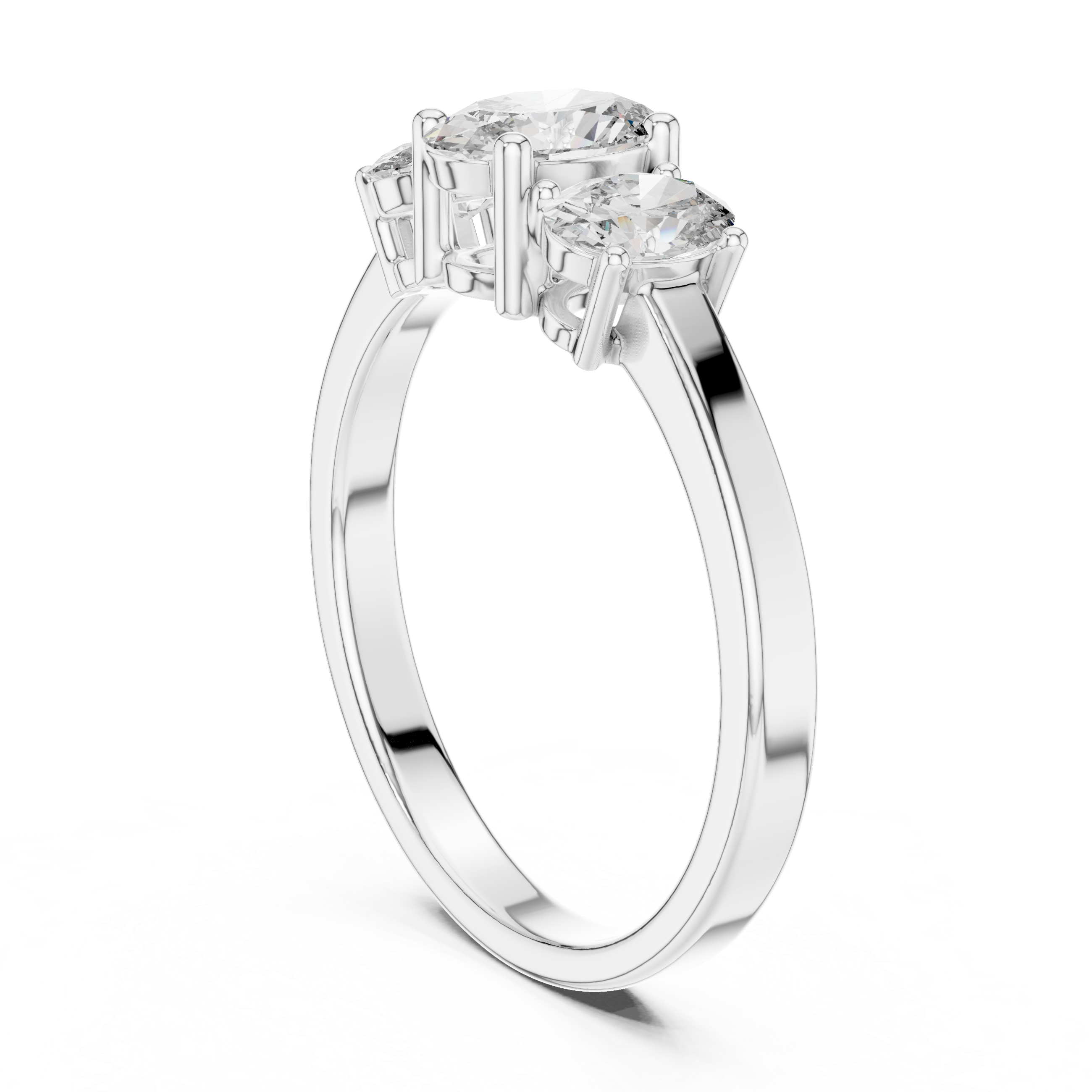Timeless 0.5 ct Round Diamond Solitaire Lab Grown Diamond Ring
