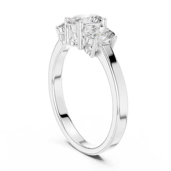Timeless 0.5 ct Round Diamond Solitaire Lab Grown Diamond Ring