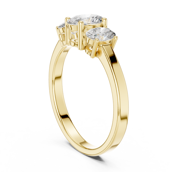 Timeless 0.5 ct Round Diamond Solitaire Lab Grown Diamond Ring