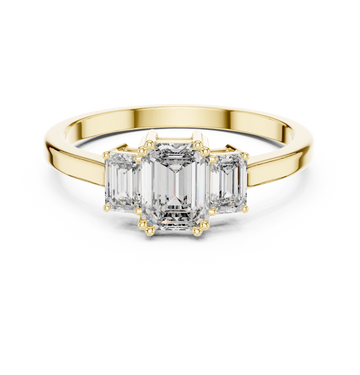 Emerald Cut Diamond Eternity Lab Grown Diamond Ring