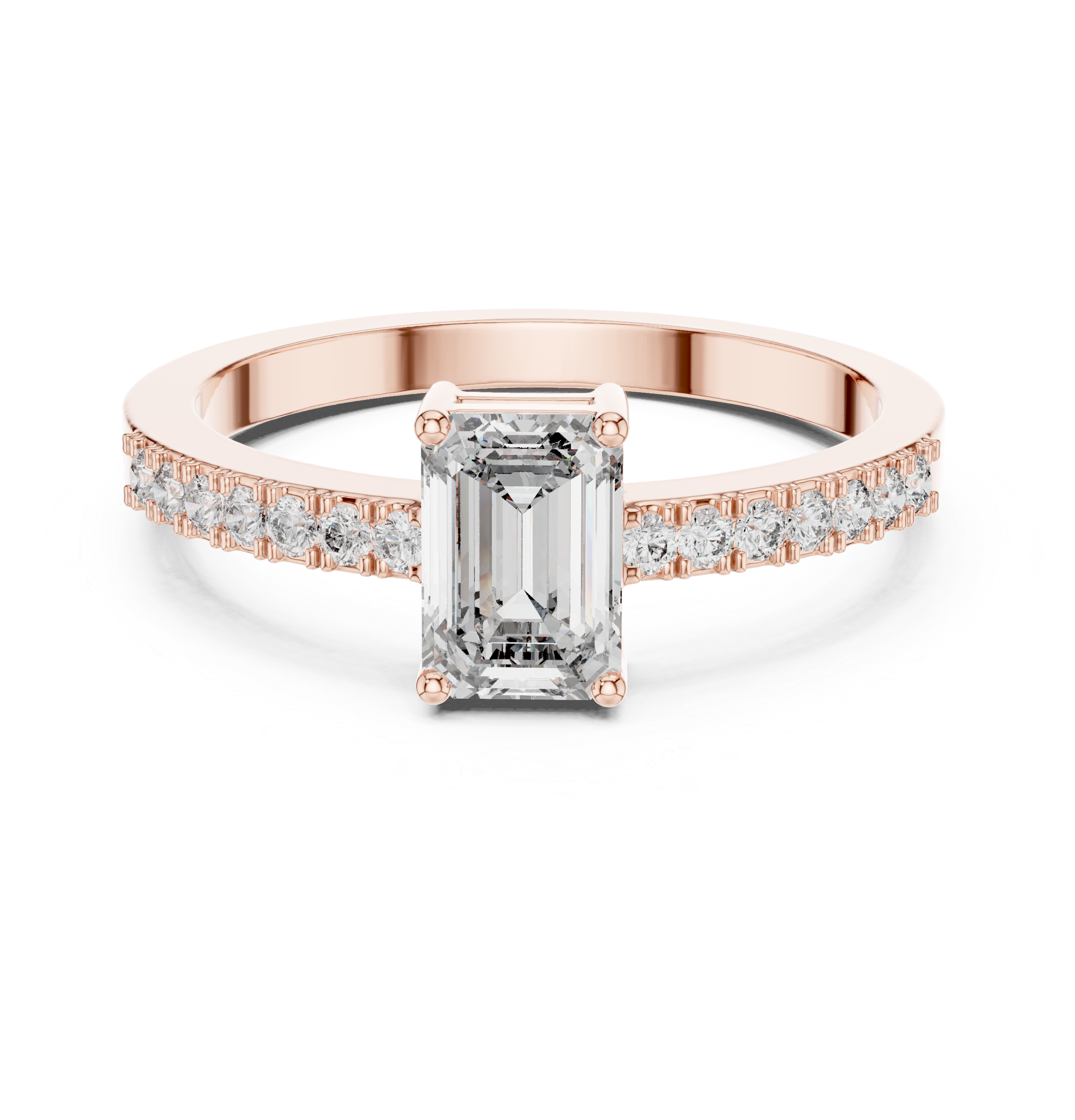 Timeless Round Solitaire Diamond Lab Grown Diamond Ring 0.5ct