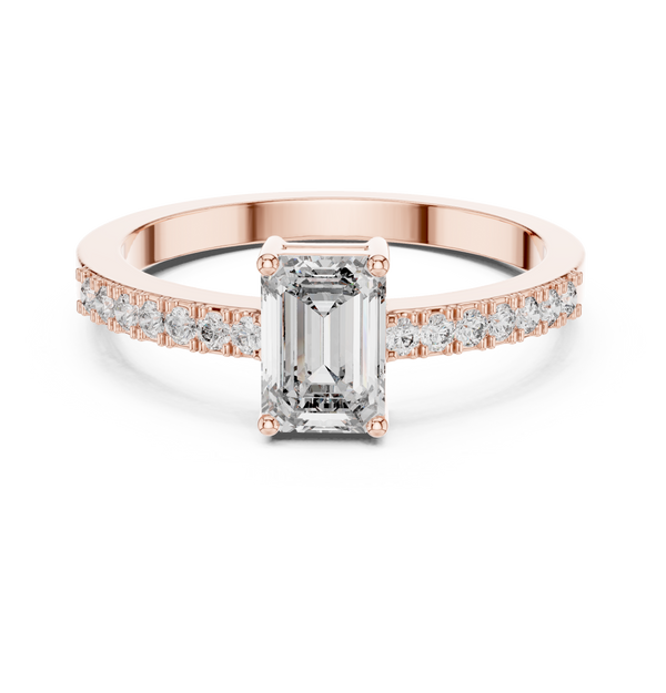 Timeless Round Solitaire Diamond Lab Grown Diamond Ring 0.5ct