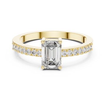 Timeless Round Solitaire Diamond Lab Grown Diamond Ring 0.5ct