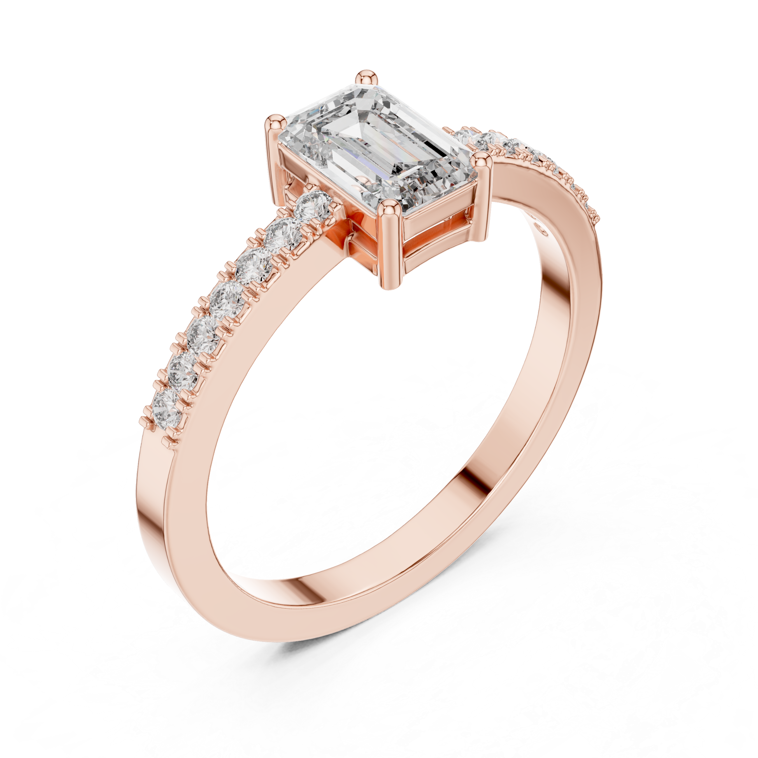 Timeless Round Solitaire Diamond Lab Grown Diamond Ring 0.5ct