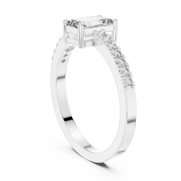 Timeless Round Solitaire Diamond Lab Grown Diamond Ring 0.5ct