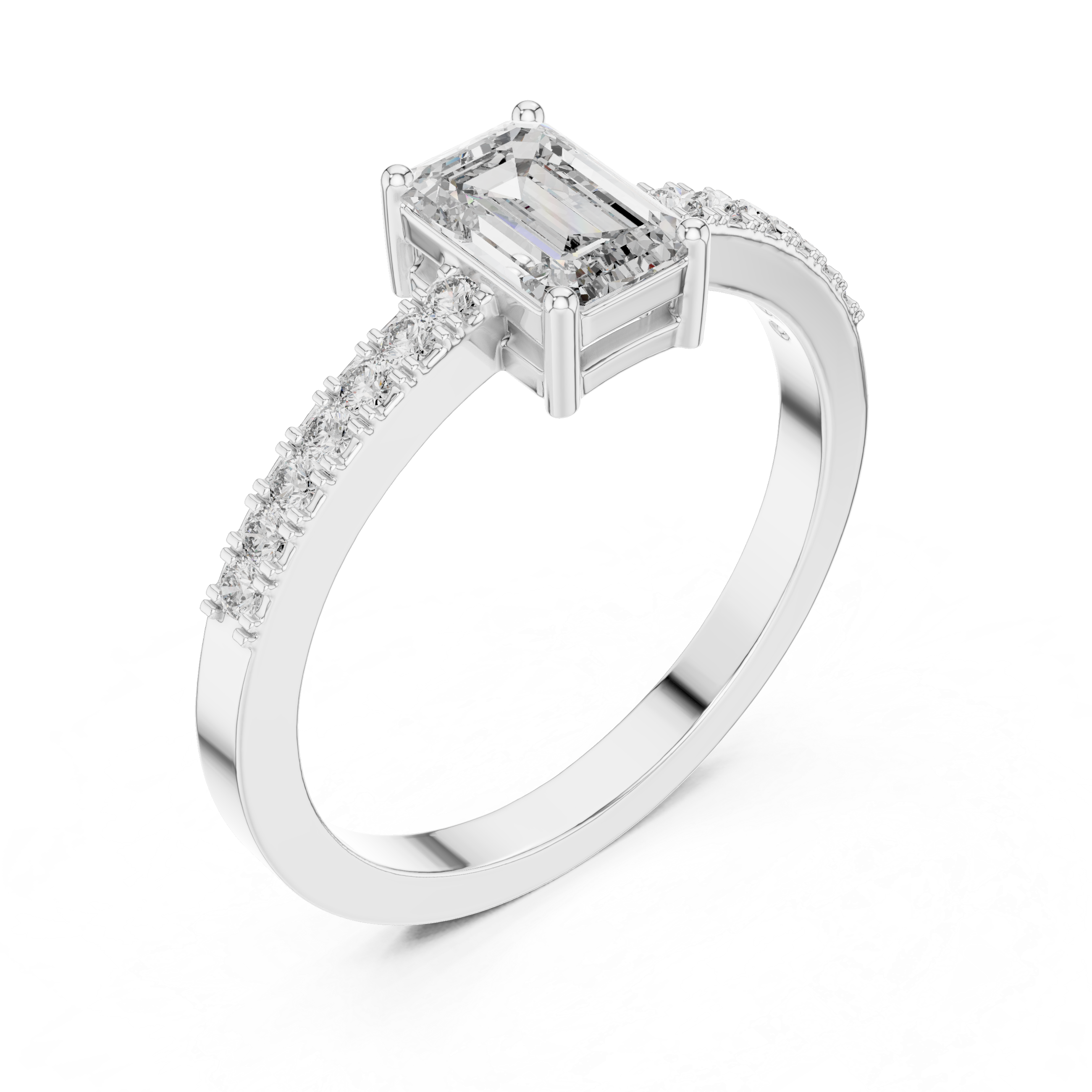 Timeless Round Solitaire Diamond Lab Grown Diamond Ring 0.5ct