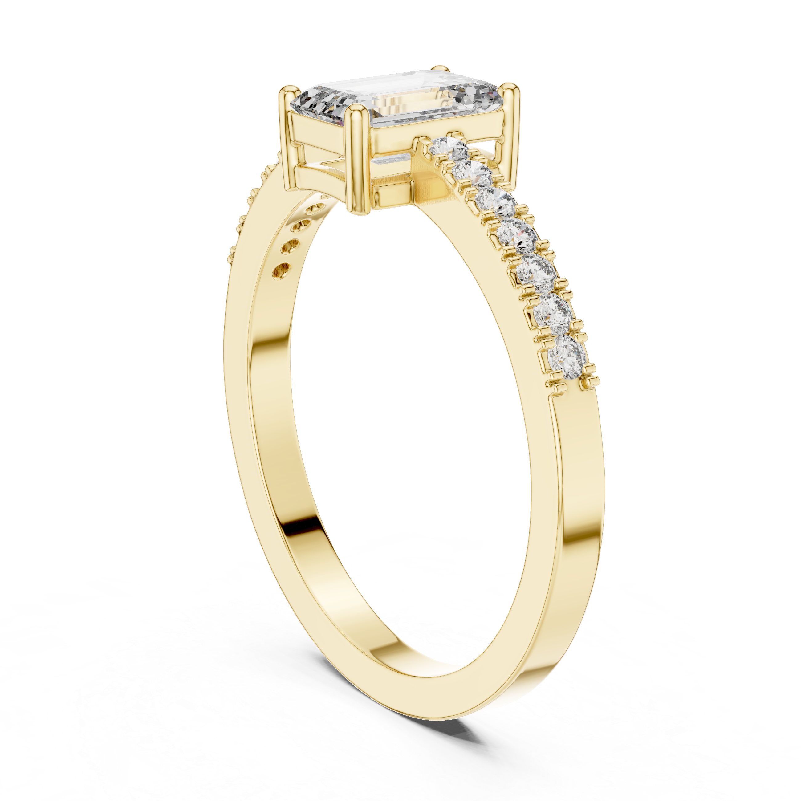 Timeless Round Solitaire Diamond Lab Grown Diamond Ring 0.5ct