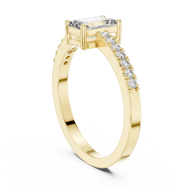 Timeless Round Solitaire Diamond Lab Grown Diamond Ring 0.5ct