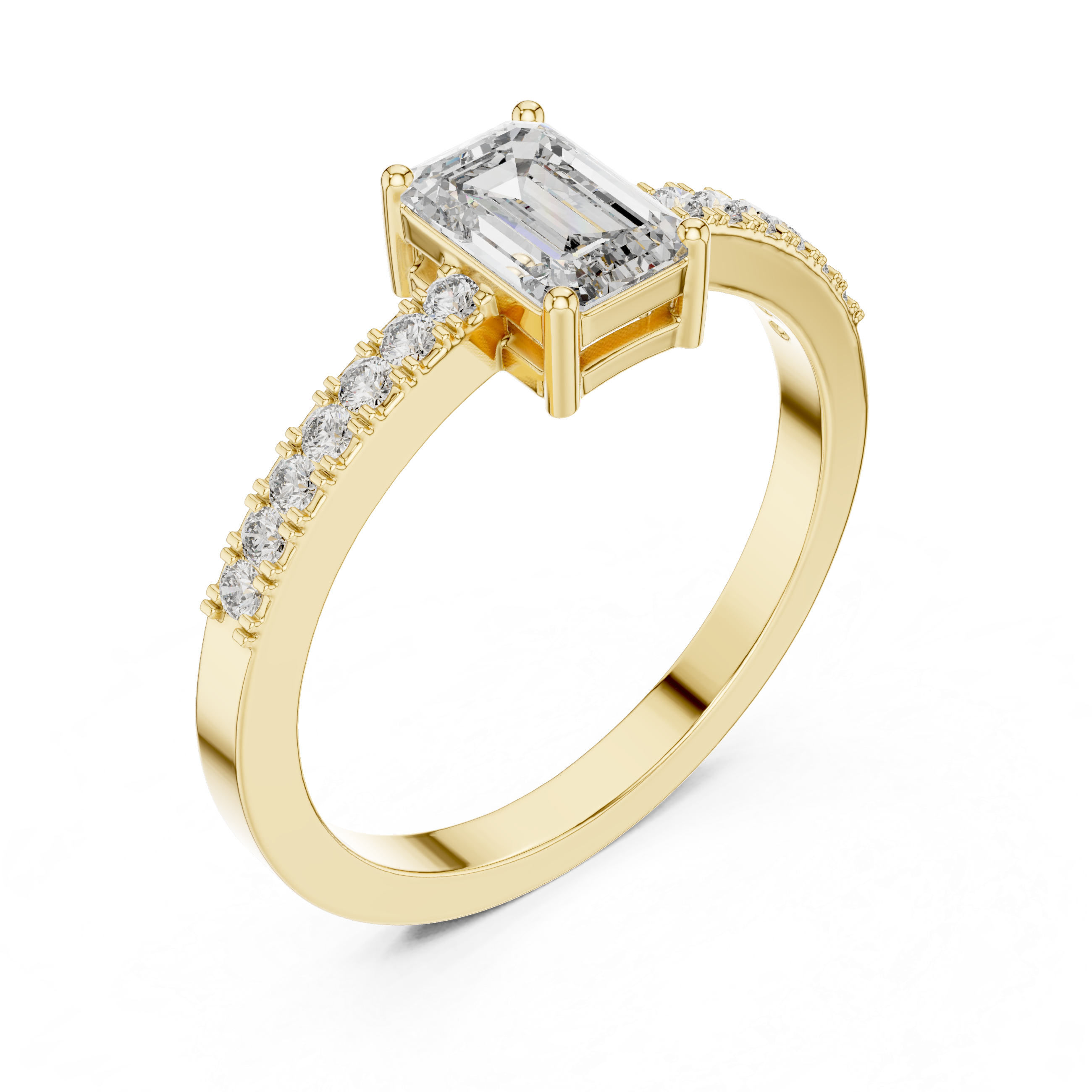 Timeless Round Solitaire Diamond Lab Grown Diamond Ring 0.5ct