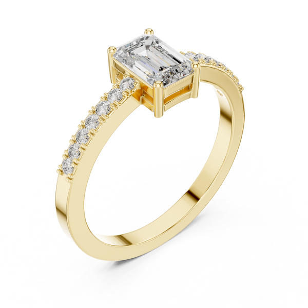 Timeless Round Solitaire Diamond Lab Grown Diamond Ring 0.5ct