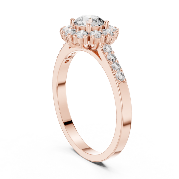 Timeless 0.5 ct Round Diamond Lab Grown Diamond Ring