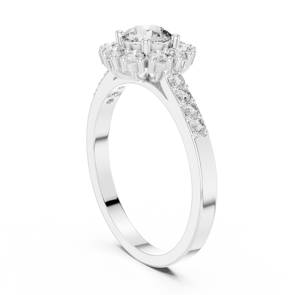 Timeless 0.5 ct Round Diamond Lab Grown Diamond Ring