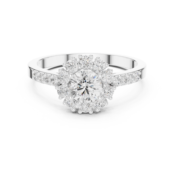 Timeless 0.5 ct Round Diamond Lab Grown Diamond Ring