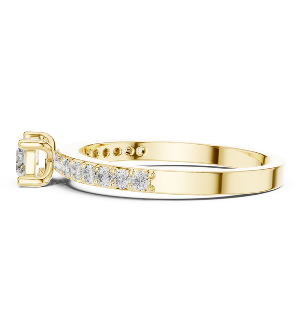 Exquisite Baguette & Round Diamond Lab Grown Diamond Ring