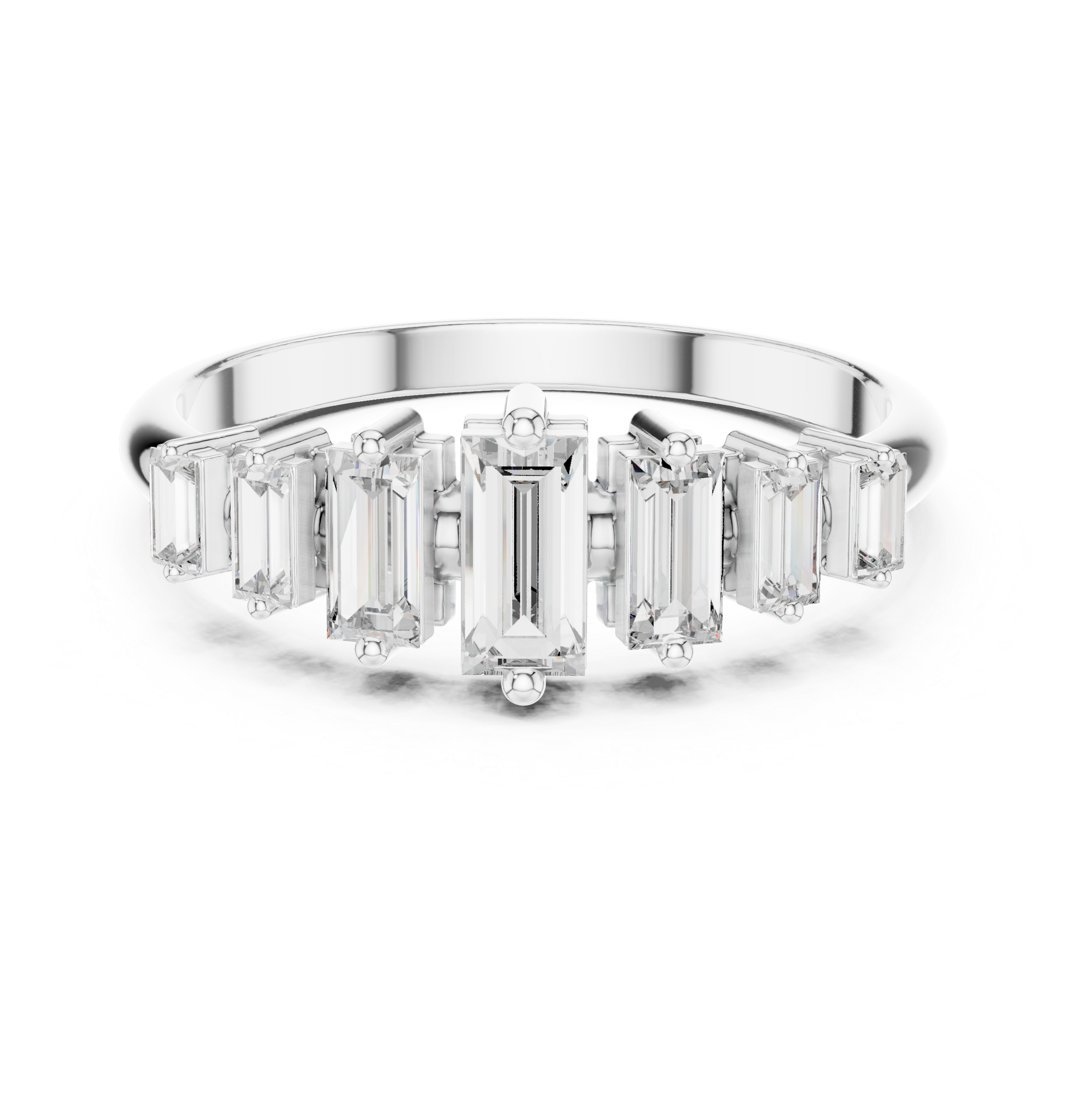 Sleek Baguette Diamond Band