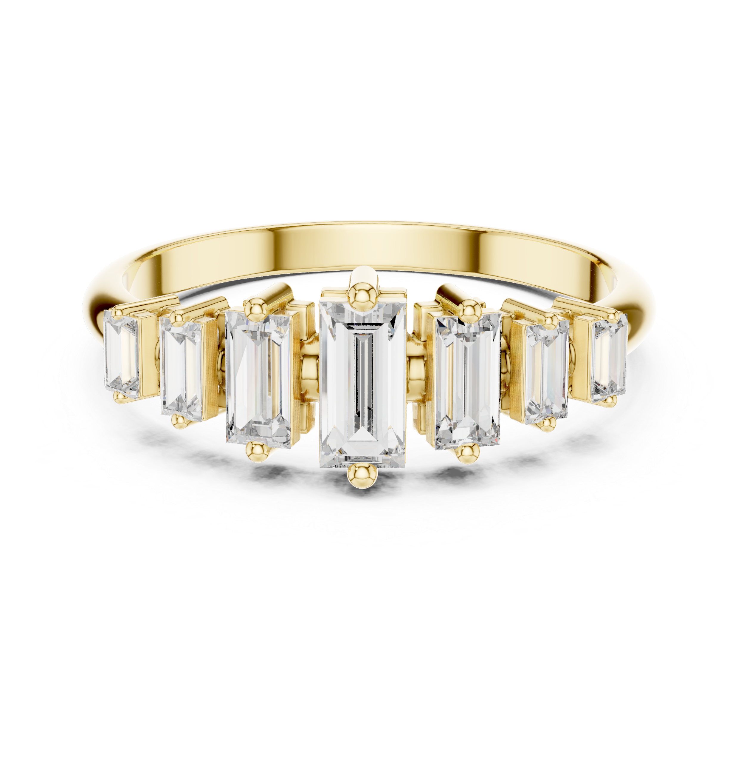 Sleek Baguette Diamond Band