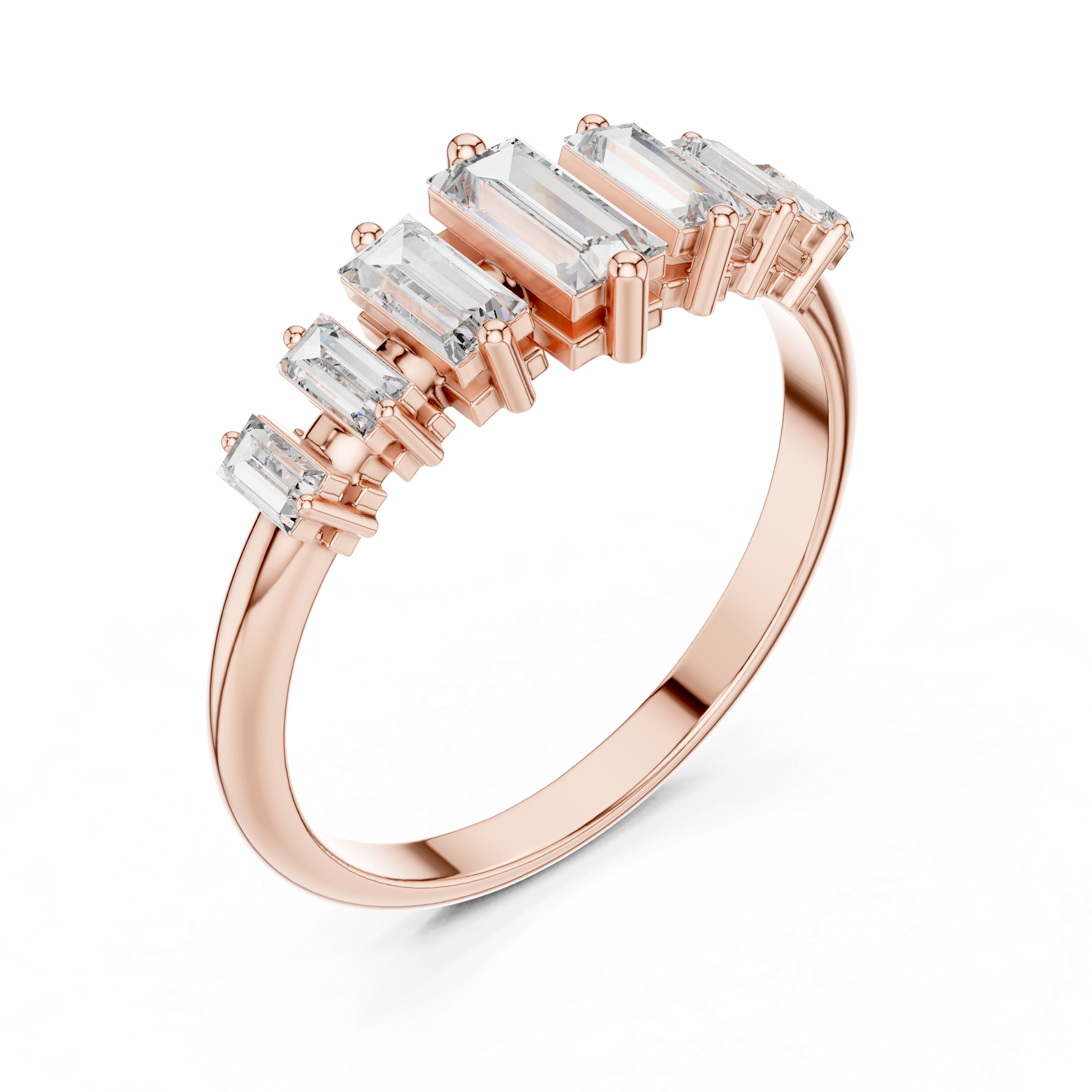 Sleek Baguette Diamond Band