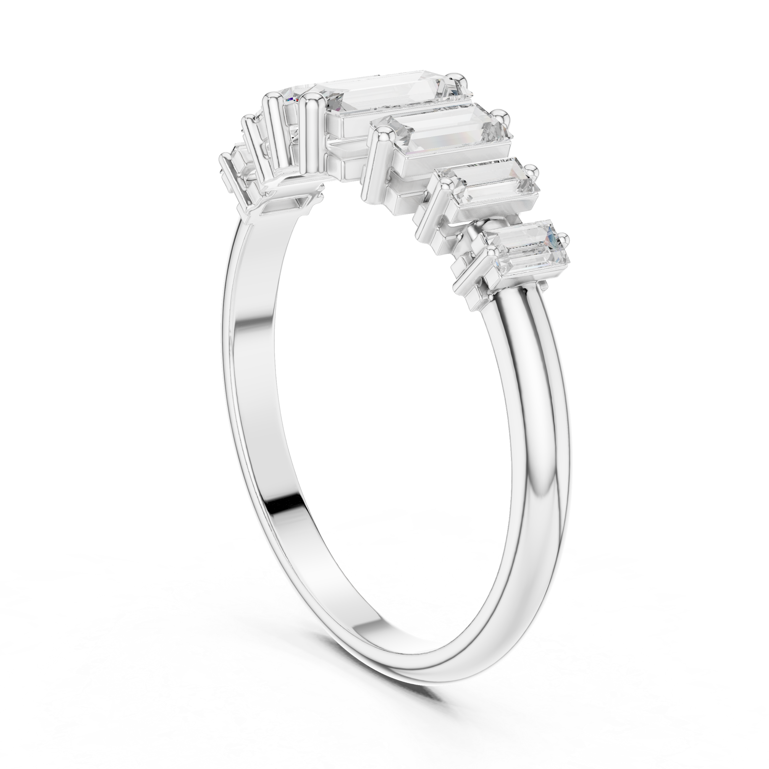 Sleek Baguette Diamond Band