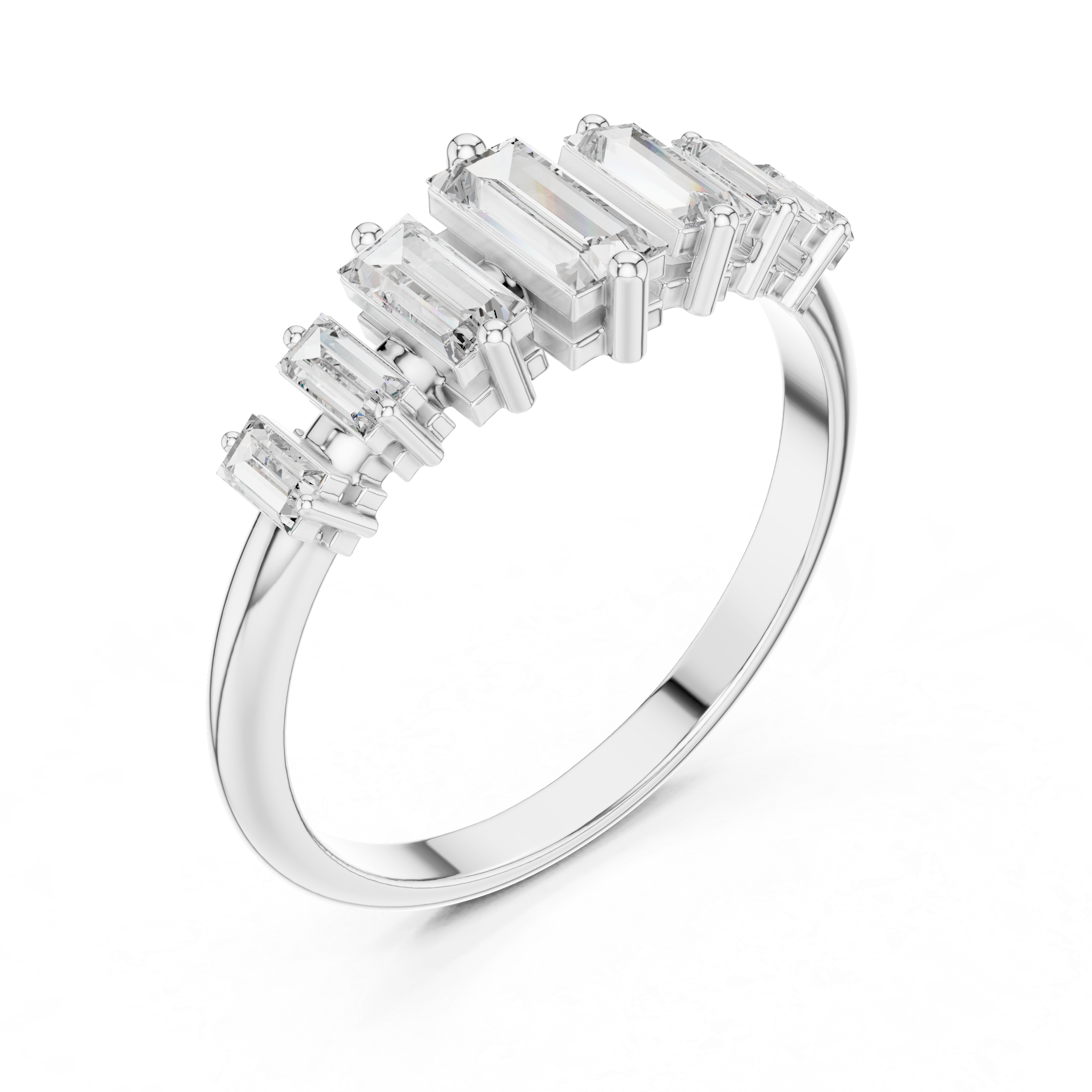 Sleek Baguette Diamond Band