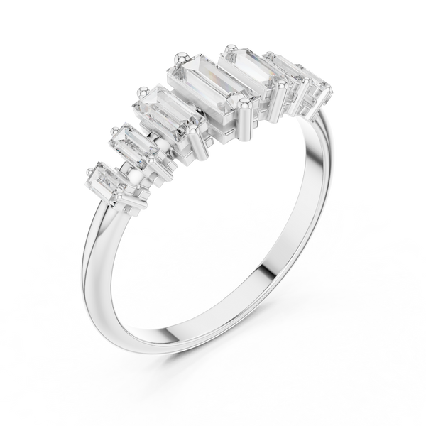Sleek Baguette Diamond Band