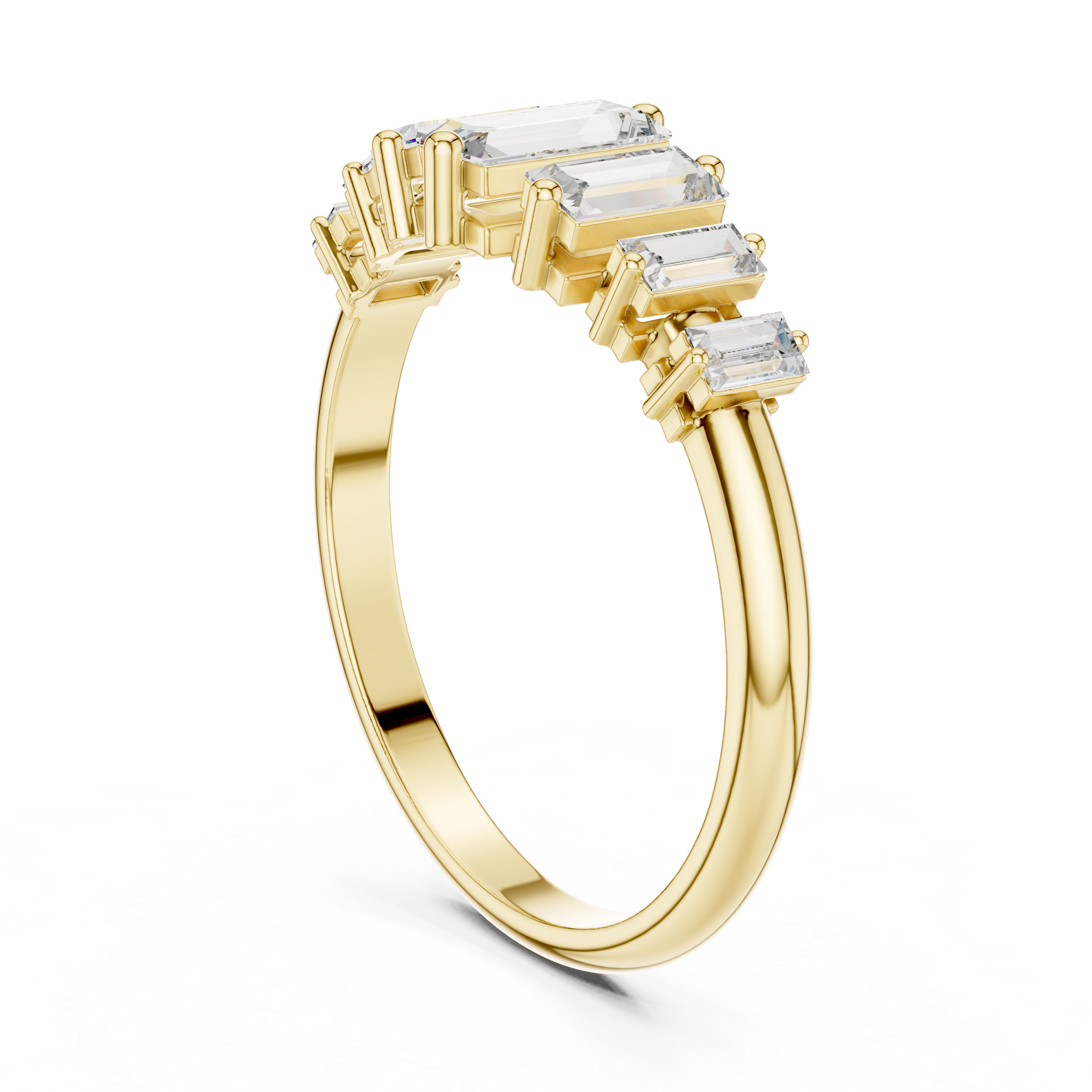 Sleek Baguette Diamond Band