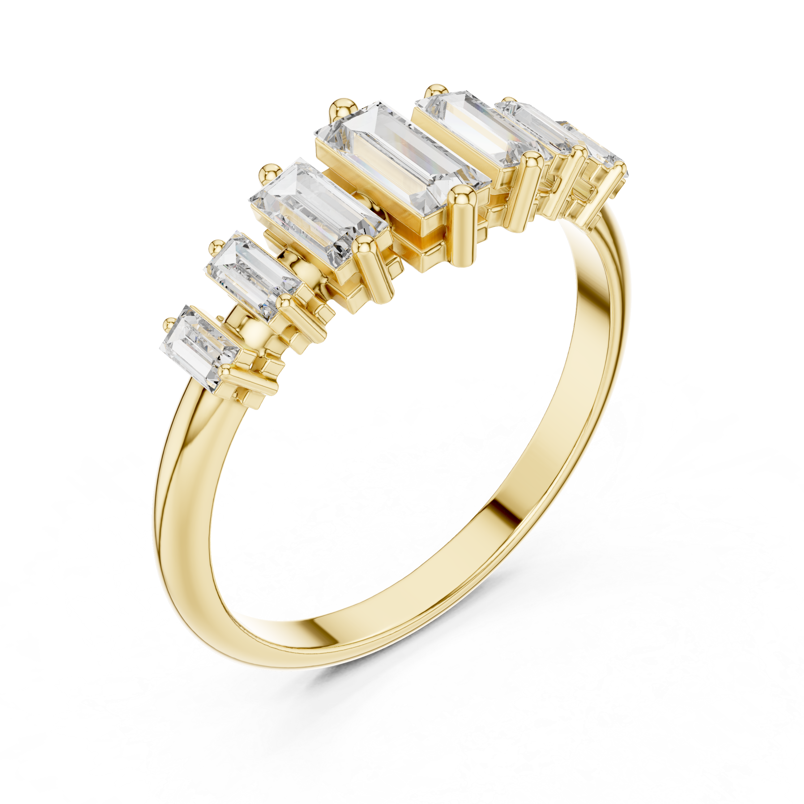 Sleek Baguette Diamond Band