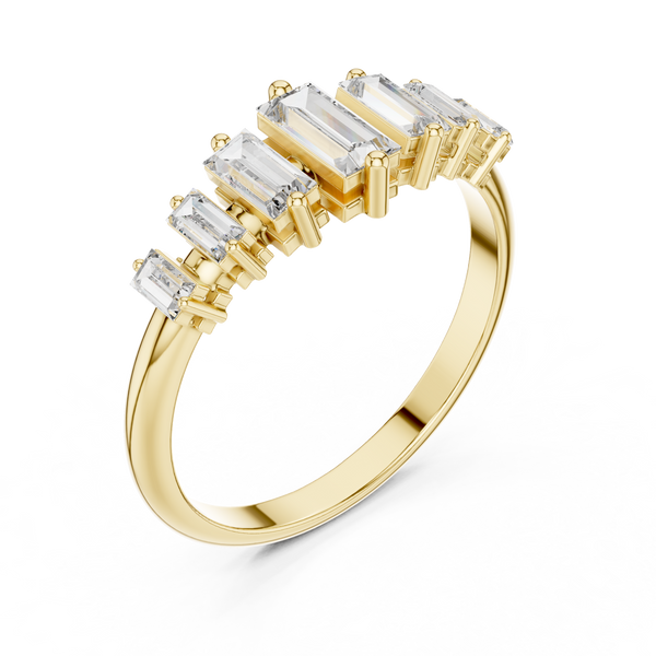 Sleek Baguette Diamond Band