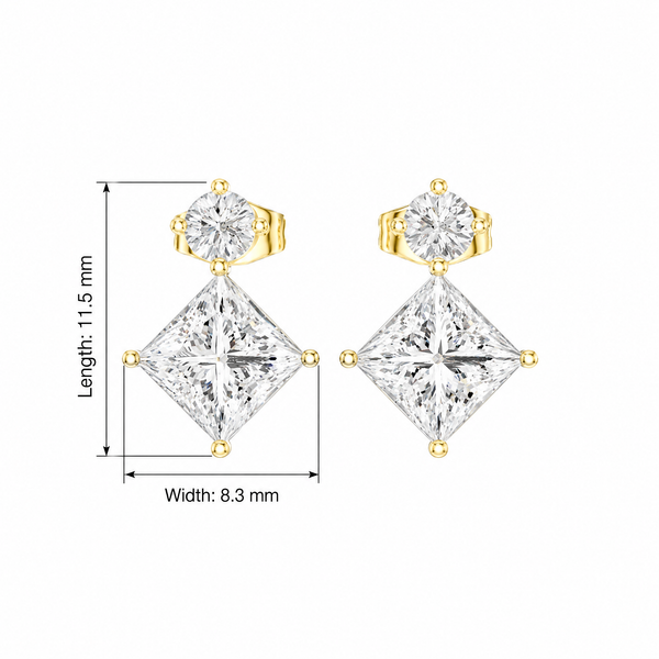 Bright Baguette 0.35ct Lab Grown Diamond Earring