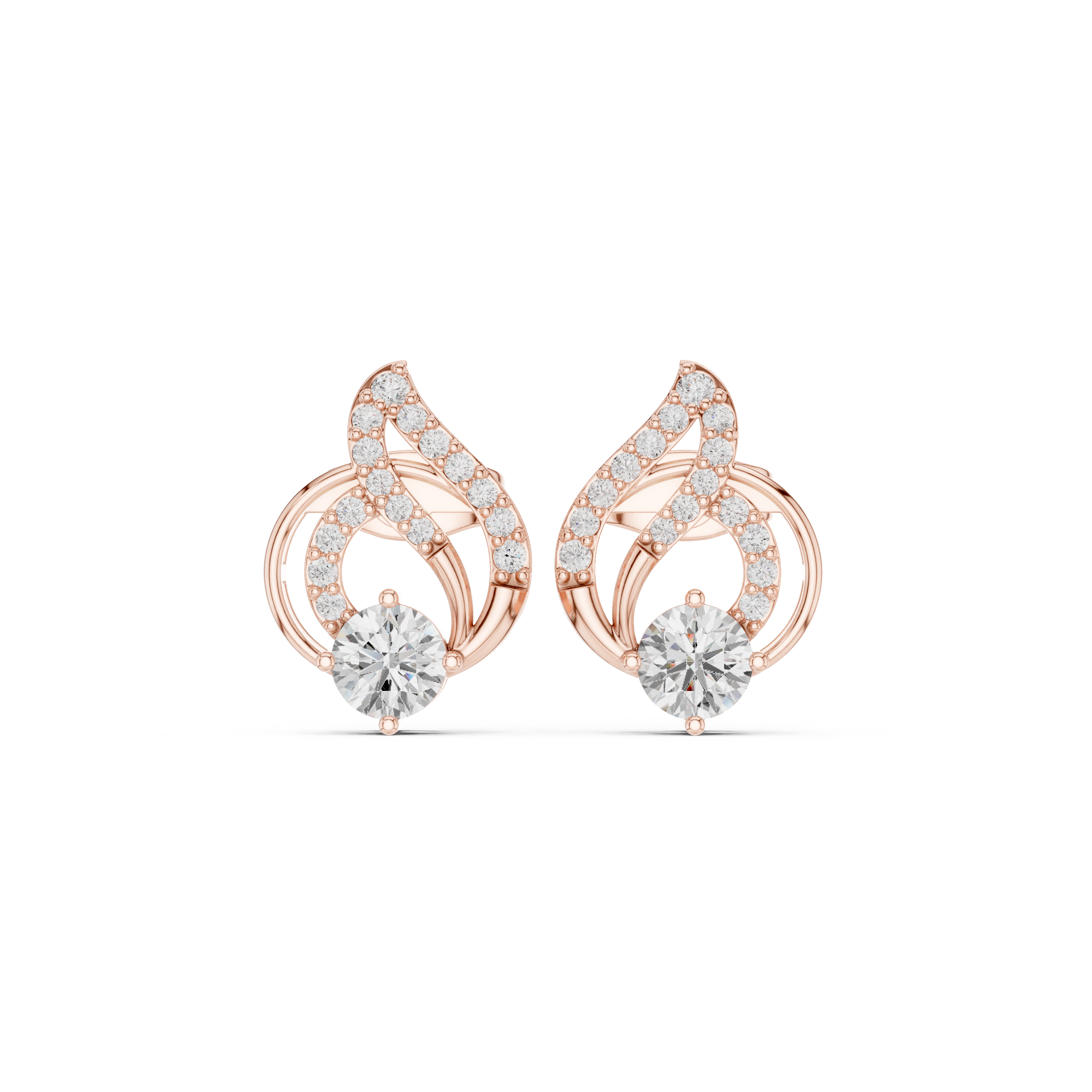 Opulent Princess 1.78ct Lab Grown Diamond Earring