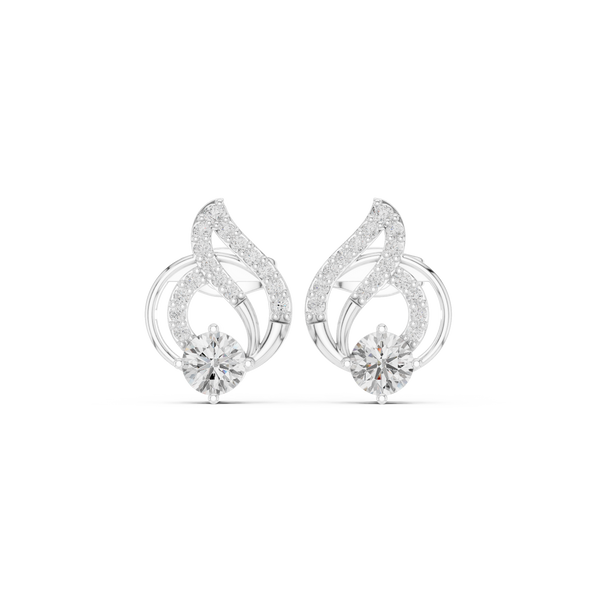 Opulent Princess 1.78ct Lab Grown Diamond Earring