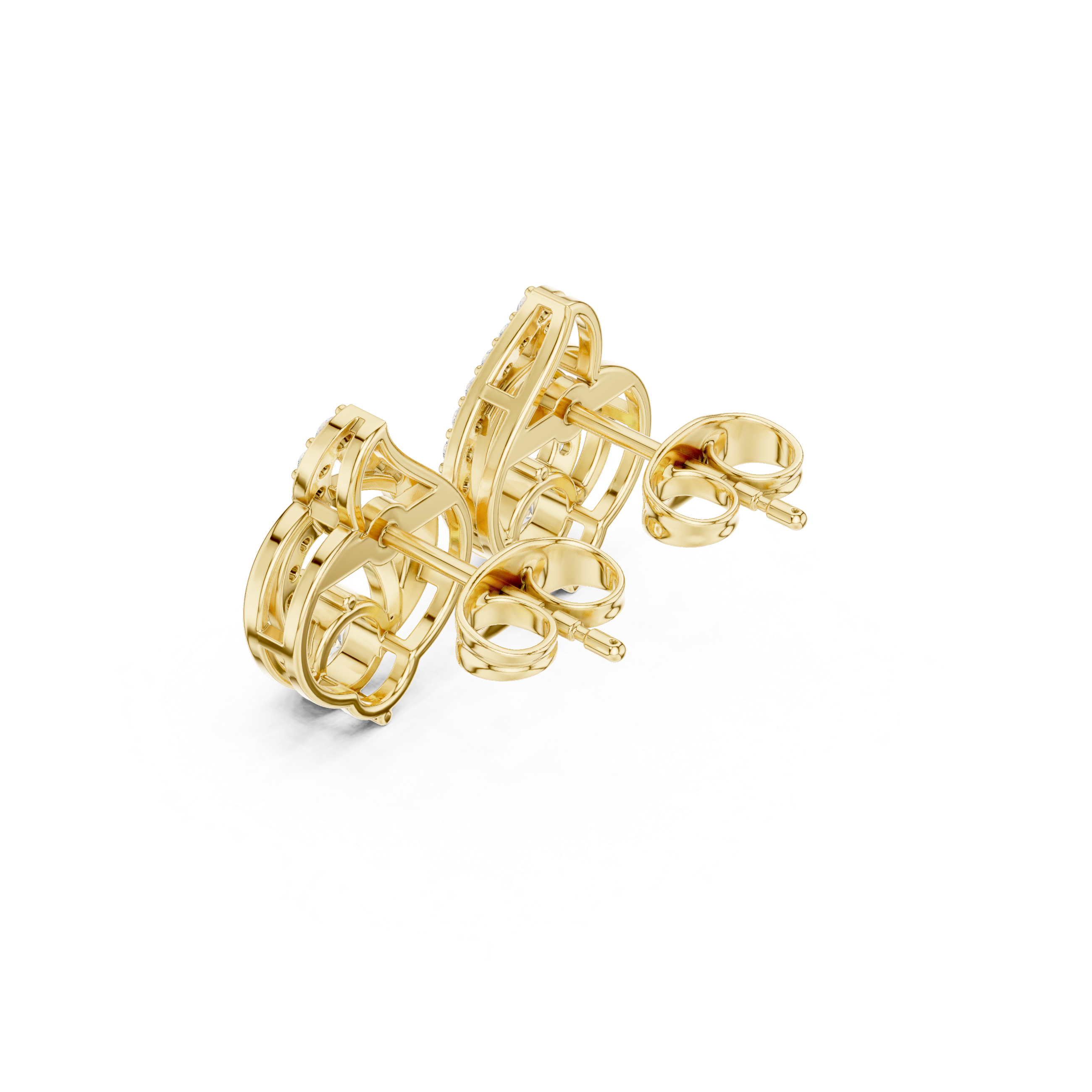 Opulent Princess 1.78ct Lab Grown Diamond Earring