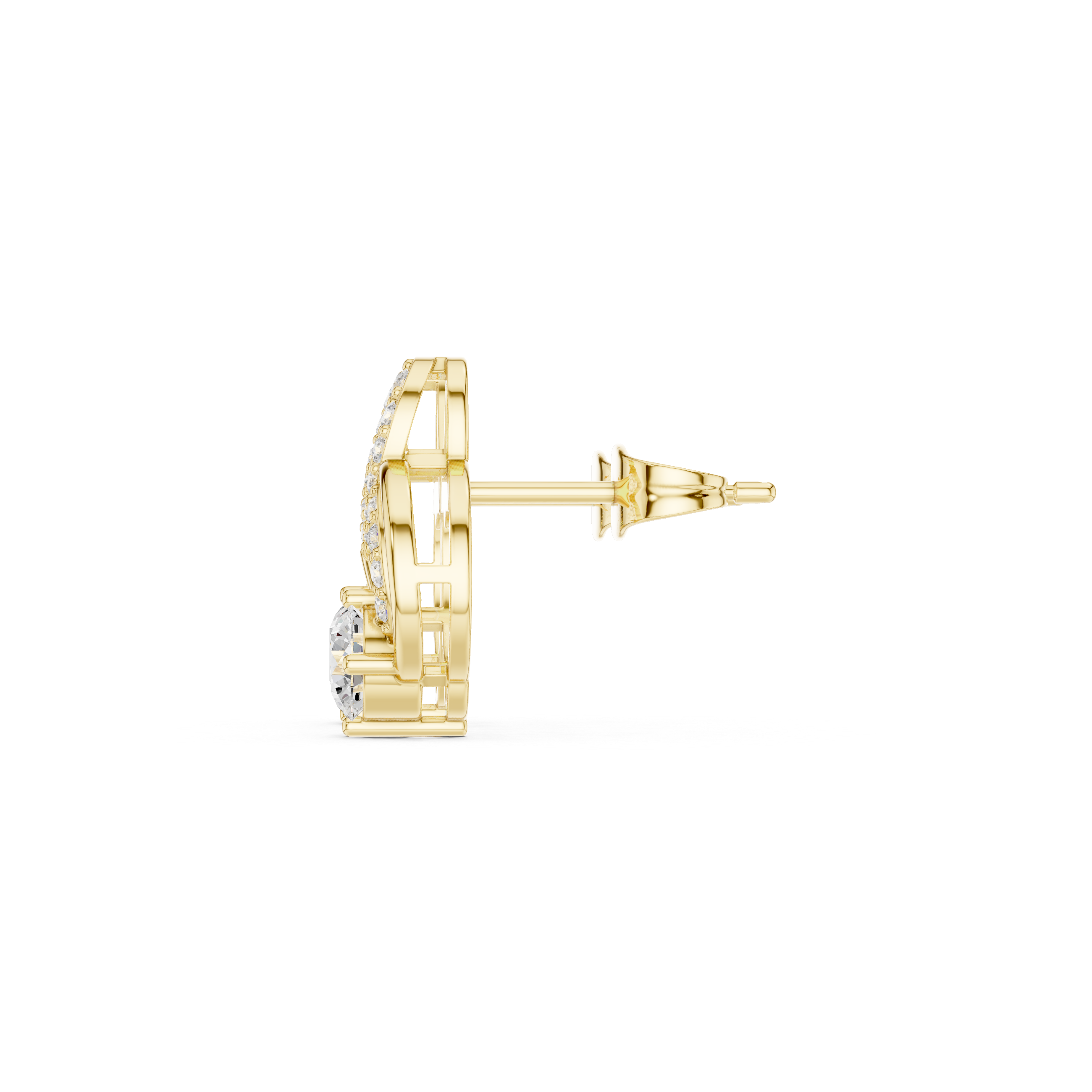 Opulent Princess 1.78ct Lab Grown Diamond Earring