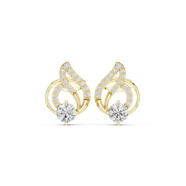 Opulent Princess 1.78ct Lab Grown Diamond Earring