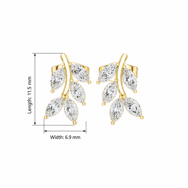Flawless Marquise 0.52ct Diamond Earring