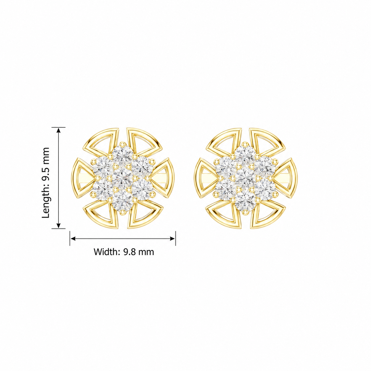Bright 0.43ct Lab Grown Diamond Earring