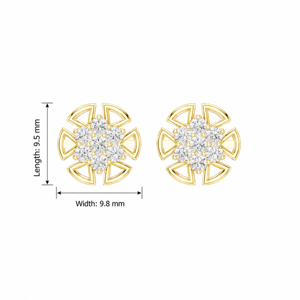 Bright 0.43ct Lab Grown Diamond Earring