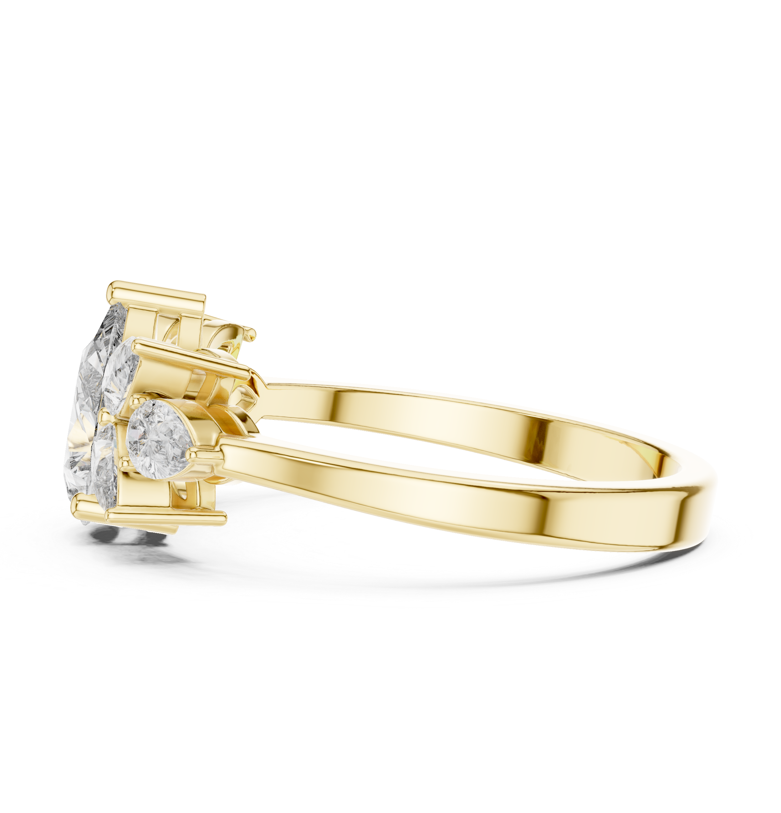 Timeless Pear Diamond Solitaire Lab Grown Diamond Ring