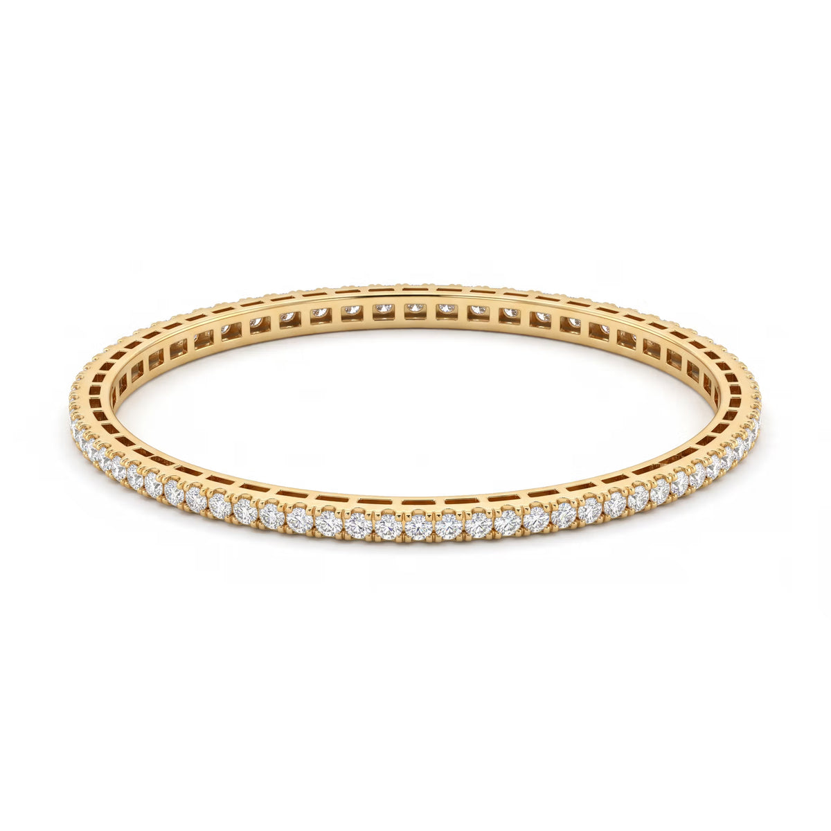 Full Eternity Classic Tennis Round Diamond Bangle