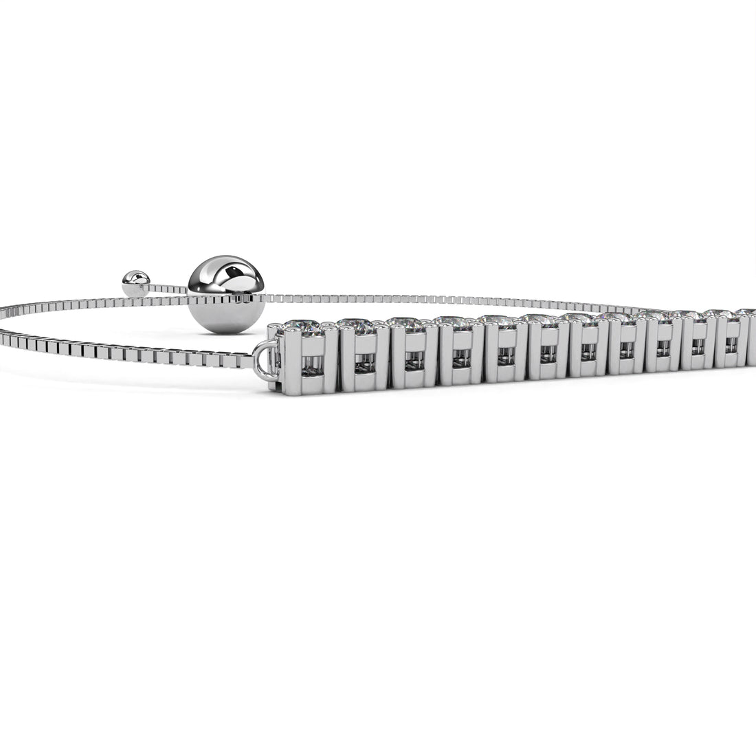 Minimalist Diamond Bar Bracelet in Gold