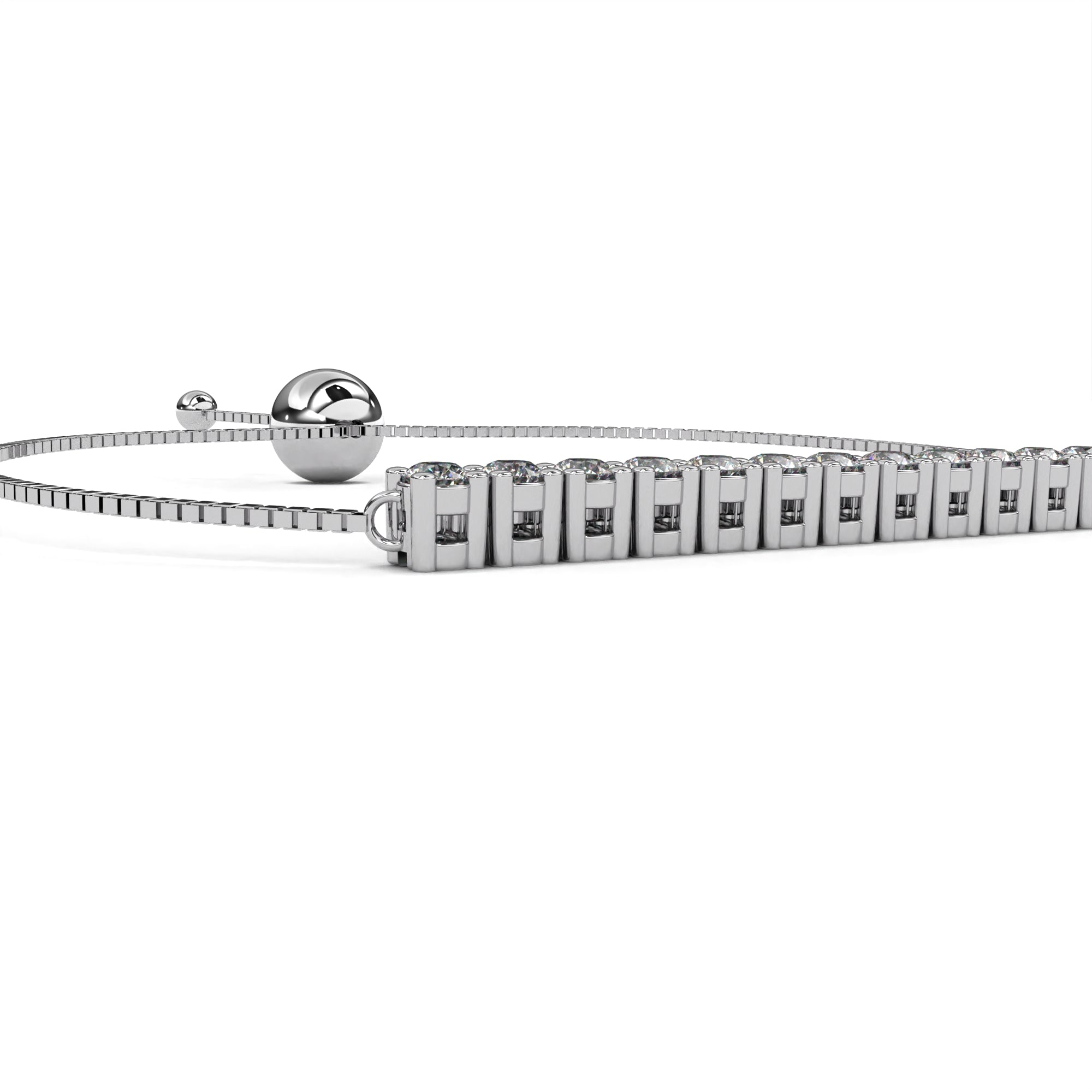 Minimalist Diamond Bar Bracelet in Gold