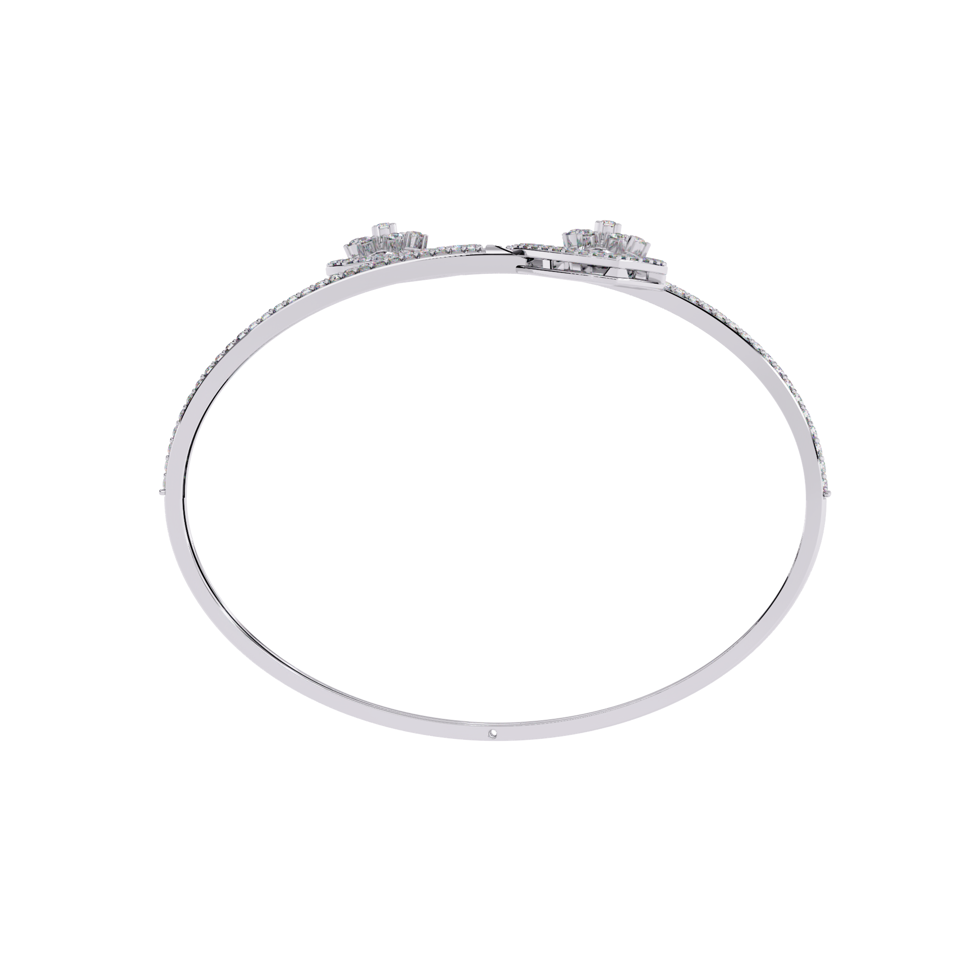 Sparkling Floral Diamond Bracelet