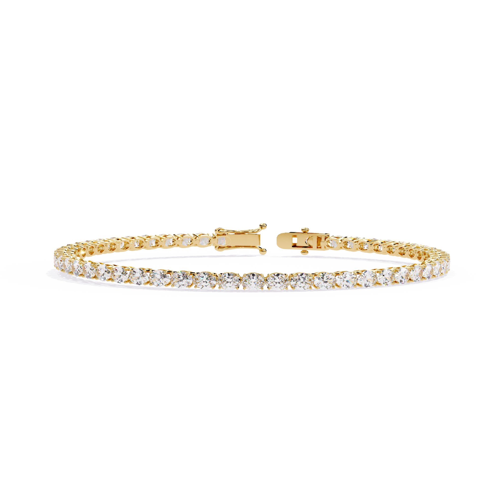Theodora Round Cut Diamond Tennis Bracelet