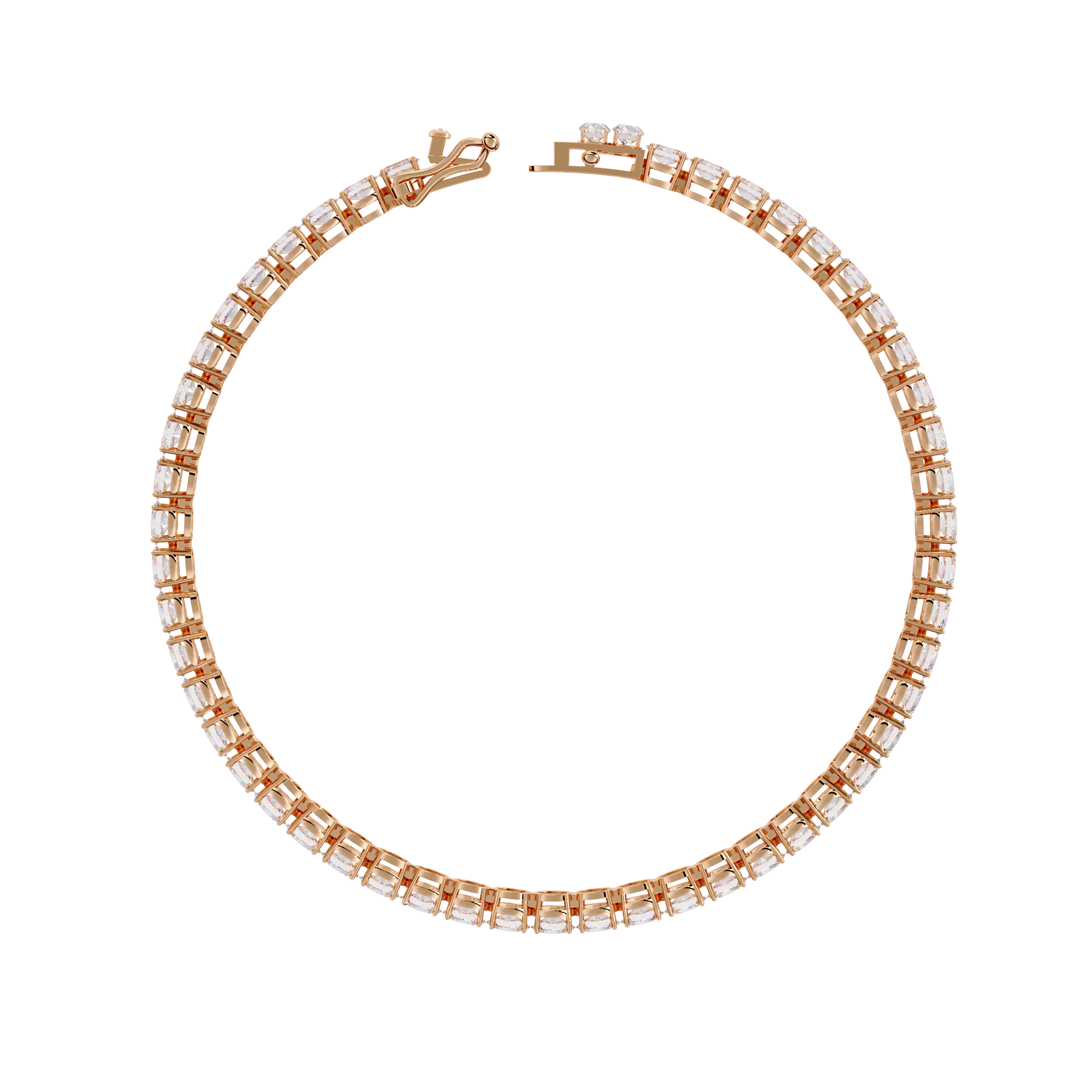 Theodora Round Cut Diamond Tennis Bracelet