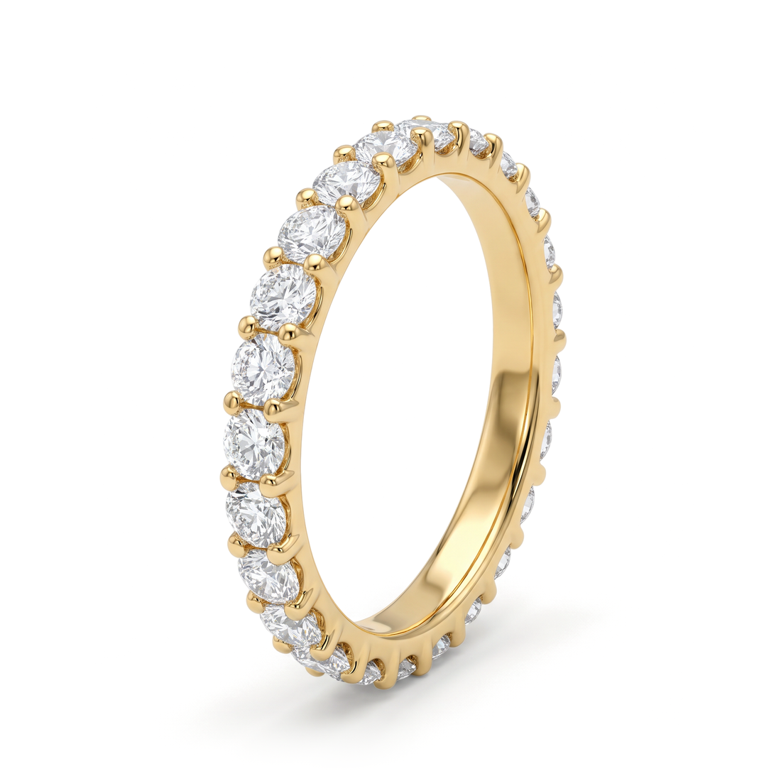 Classic Eternity Shared Prong Round Diamond Band