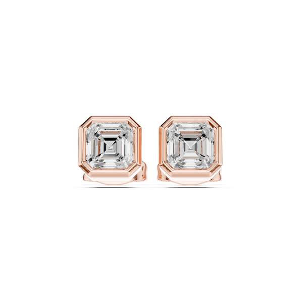 Captivating Asscher Solitaire Lab Grown Diamond Ring